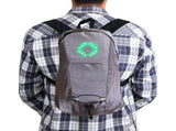 LED Light Backpack with Turn Signal, Warning Lamp, Safety Light for Cycling at Night, USB V1370-AZ4-06592