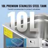 Ultrasonic Cleaner with Digital Timer & Heater, Professional Ultra Sonic Jewelry Cleaner, Stainless V952-SXCSBQXJ10L02FU3NV3