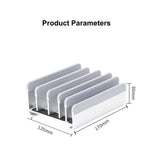 Adjustable Laptop Stand - Fits 5 Devices, Modern Design, Tool Free Adjustment, Protective & Stable V1192-AZ-W-0793