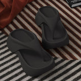 Women's Summer EVA Platform Flip Flops Outdoor Anti-Slip Beach Sandals Comfortable Thong Slippers V1107-957-29991-BLU5