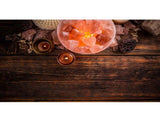 Orku Fire Bowl Himalayan Pink Salt Lamp - Hand Carved Rocks Night Light V238-SUPDZ-32767513198672