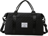Quilted Weekend Duffle Bag, Carry On Gym and Overnight Tote with Spacious Storage for Travel, Sport, V1189-LC-AMZ-00120