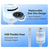 Projector, Moon Galaxy Night Light for Bedroom LED Starry Sky Lamp with 360 Degree Flexible V1369-AZ3-W-08086