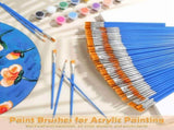 480Pcs Small Paint Brush,Flat Fine Tip Artist Paint Brushes,Craft Paint Brushes for Kids Oil V1366-AZ2-W-15674