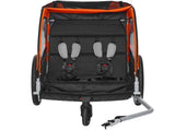 Bike Trailer for Toddlers, Kids, Double Seat, 45 kg Load, 2-In-1 Canopy Carrier Converts to V952-LYS2GHJG820IRLD5RV0