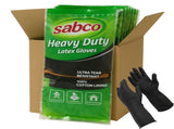 96 Pairs Sabco Heavy Duty Latex Gloves w/ Cotton Lining - Large Size Bulk V563-9310205800567-96PCS