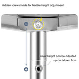 5 Tiers 160cm Height Stainless Steel Kitchen Microwave Oven Storage Rack Multilayer Organizer for V255-SSSHELF-5T80