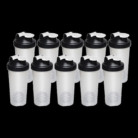 10x 700ml Protein Shaker Bottles Gym Supplement Blender Mixer Shake Cups V63-824231