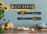 3 Pieces Sunflower Kitchen Decor Spring Decorations Blessed Thankful Wooden Hanging Sign Sunflower V1189-LWWAL-20260325-00439