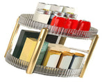 Makeup Storage Holder Rack Transparent 2 Tier Multifunctional Countertop Cosmetic Organizer for Home V1294-YM0901-3117240146011