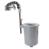 Pool Surface Skimmer Plastic Gray Wall Mounted Automatic Cleaner Filter Debris Collector for V1294-YM0716-3111220196011