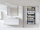 Grey Heavy Duty 5-Tier Over-The-Door Hanging Organizer - Space-Saving Storage with Clear Windows & V888-ELOSUNG32040