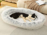 Fluffy Donut-Shaped Pet Bed- Soft, Cozy, and Anti-Anxiety for Dogs and Cats, Machine Washable V888-ELOSUNG10215