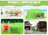 174 Pieces Plus a Tent Building Kit for Kids Glow in Dark Air Fort Building Toys V1237-ZY-203-0435