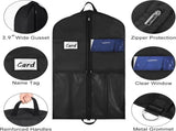 Garment Bags for Hanging Travel 43" Suit Bags for Closet Storage with Pockets Breathable V1259-DP01-A-2935