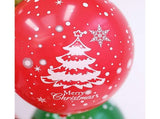 100Pcs 10/12 Inches Christmas Balloon Elastic Party Decor-Red 12Inch V1263-JX-447