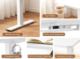 Artiss Electric Standing Desk Height Adjustable Home Office 120cm White HASD-ET156E-SHELF-WH-AB