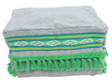 Comfortable Cotton Linen Foot Rest Ottoman with Folding Storage and Washable Cover V1369-AZ3-W-18256