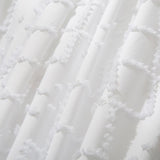Tufted Boho Embroidery Quilt/Doona/Duvet Cover Set - White - Queen Size V493-JJXW-01Q