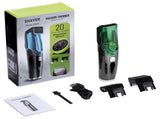 Green Beard & Hair Trimmer with Strong Vacuum Suction and Digital Display - Waterproof Rechargable V888-ELOSUNG45658