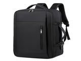 Black Expandable Backpack with USB Port - Multi-Functional Outdoor, Commuter & Laptop Bag V888-ELOSUNG11747