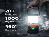 Weisshorn 2-Pack LED Camping Lanterns, 1000LM Super Bright Waterproof Portable Emergency Tent Lights CP-LT-1KLM-1SET-OR