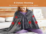 Heating Blanket Electric Heated Scarf Double-Sided Coral Velvet Loose Coat Warming Body for Men and V1369-AZ3-W-21130