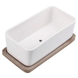 Sturdy Succulent Planter Ceramic White 1 Set 6.7X3.3In V1370-AZ4-16794