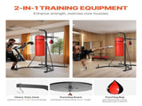 2 in 1 Punching Bag Stand, Steel Heavy Duty Workout Equipment, Adjustable Height Boxing Punching Bag V952-SDZJSDJQJDJ6OB7RL001V0