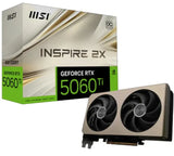 MSI nVidia GeForce RTX 5060 Ti 8G INSPIRE 2X OC, PCI Express Gen 5 x 16, Boost 2617 MHz, CUDA V1202-V2-VCM-RTX5060T8GINSP2XOC