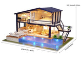 Wooden Miniature Assembling Decorative Ornament House for Kid Child V1294-YM0901-JY14539-01