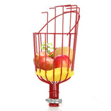 2PCS Fruit Picker Basket Steel Orange Tree Fruit Catcher Basket with Adjustable Clamp for 1.18 Inch V1294-YM0901-181207LY0445