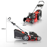 Baumr-AG 220cc Lawn Mower 4-Stroke 20 Inch Petrol Lawnmower 4-in-1 Self-Propelled Push V219-MOWSFPBMRA203