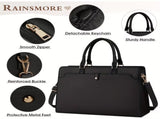 15.6-inch Laptop Tote Bag for Women, Large Capacity Faux Leather Work Tote, Waterproof Business V1105-YABB-01