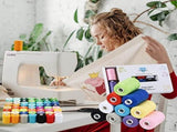 All Purpose Sewing Thread,24 Spool 1000 Yards Polyester Thread for Sewing,Handy Polyester Sewing V1369-AZ3-W-22206