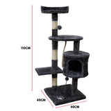 Furtastic 110cm Cat Tree Scratching Post - Dark Grey CAT-EJT-364-DGY