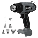 Traderight 21V Heat Gun Kit 500&degC Cordless 5 Nozzles HW0280