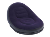 Inflatable Sofa Chair Stylish Simple Soft Flocking Blow Up Lounger Chair with Footstool for Living V1294-YM0901-3116240012712