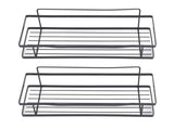 Bathroom Wall Organizer Rustproof Adhesive Carbon Steel Shower Shelves with Hooks for Toilet Kitchen V1294-YM0901-3112230064611