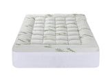Giselle Bedding 1500GSM Pillowtop Mattress Topper Bamboo Mattress Pad for Back Pain Relief Washable TOPPER-BAM-11-KS