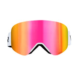 Frameless Ski Goggles, Magnet Cylindrical Lens with Pink Revo Coating, Fit for Skiing, Skating, V767-VVR-HXJWKBSDCXHJ4LNEU001V0
