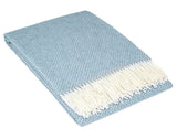 Chiswick Throw - Merino Wool/Cashmere - Blue V164-CH17