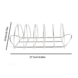 Stainless Steel Barbecue Bracket Rib Rack Barbecue Grilling Rack Non Stick Beef Steak Holder for V1294-YM0714-10331275