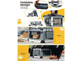i.Pet Pet Carrier Soft Crate Dog Cat Travel 70x52CM Portable Foldable Car Large PET-CARRIER-L-BL