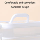Portable Nail Polish Carrying Box, Plastic Storage Bins with Removable Tray and Lids, Crafts V1189-WXFWAL-20260319-00267