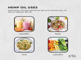 Orku 1L Organic Hemp Seed Oil - Cold Pressed Food Grade Oils V238-SUPDZ-33088457998416
