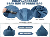 Bean Bag Chair for Kids Adults , Soft Lazy Sofa Bed Washable Storage Bean Bag V1370-AZ4-06541