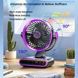 Grayish Purple AI Smart Circulating Fan 4 Modes Silent Airflow, Your All-Scenario Cooling V1232-ZNZMXHS001