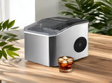 Ice Maker Countertop, Portable Ice Machine with Carry Handle, 26.5lbs Per Day, 9 Cubes in 6 Mins, V1197-JD-1215