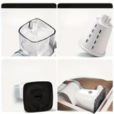 Three-Step Hand-Crank Ice CrusherTransparent Ice Box for Visible Operation, Anti-Slip Effort-Saving V1102-SCZBJ001